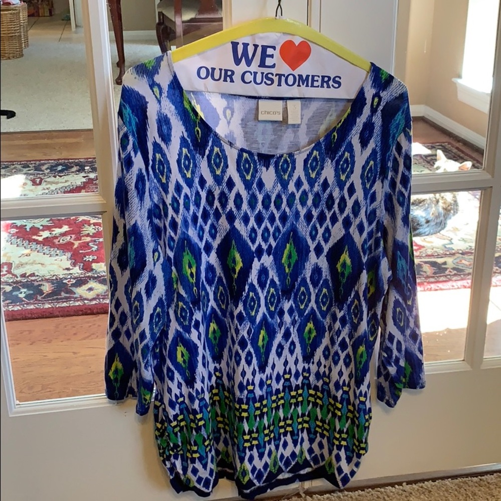 Chicos Cotton Blend top size 3/xl